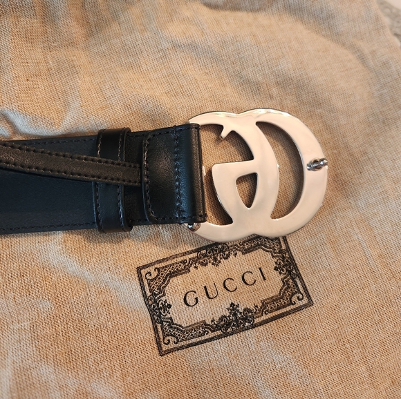 Gucci GG Marmont Wide Belt (Silver) - Picture 3 of 7